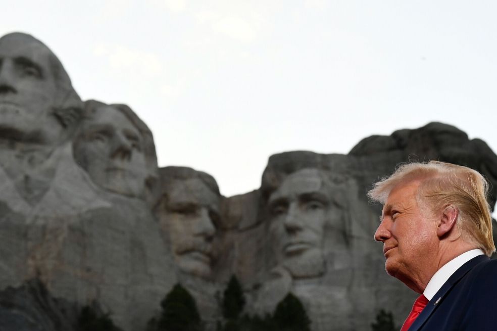 La elección de ese lugar fue una decisión estratégica del presidente para hablar sobre la remoción de monumentos en el país, una tendencia que nación con el movimiento de protesta de Black Lives Matter en junio.