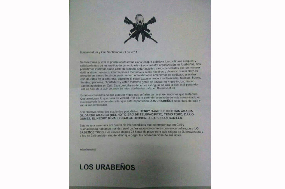 Bandas criminales, ensañadas con los periodistas