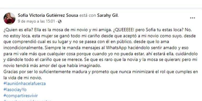 Joven es la mejor amiga de la amante de su novio.