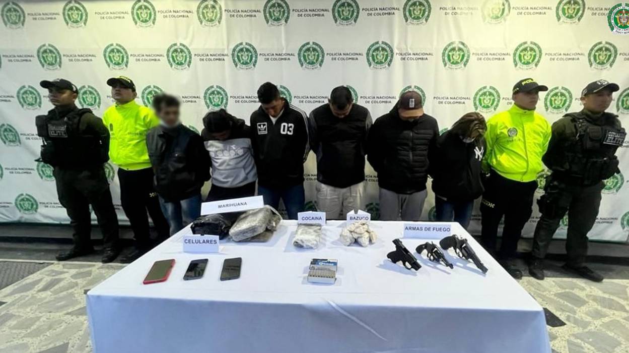 Caen miembros de ‘Los Niches’, banda dedicada al sicariato y tráfico de drogas en Bogotá