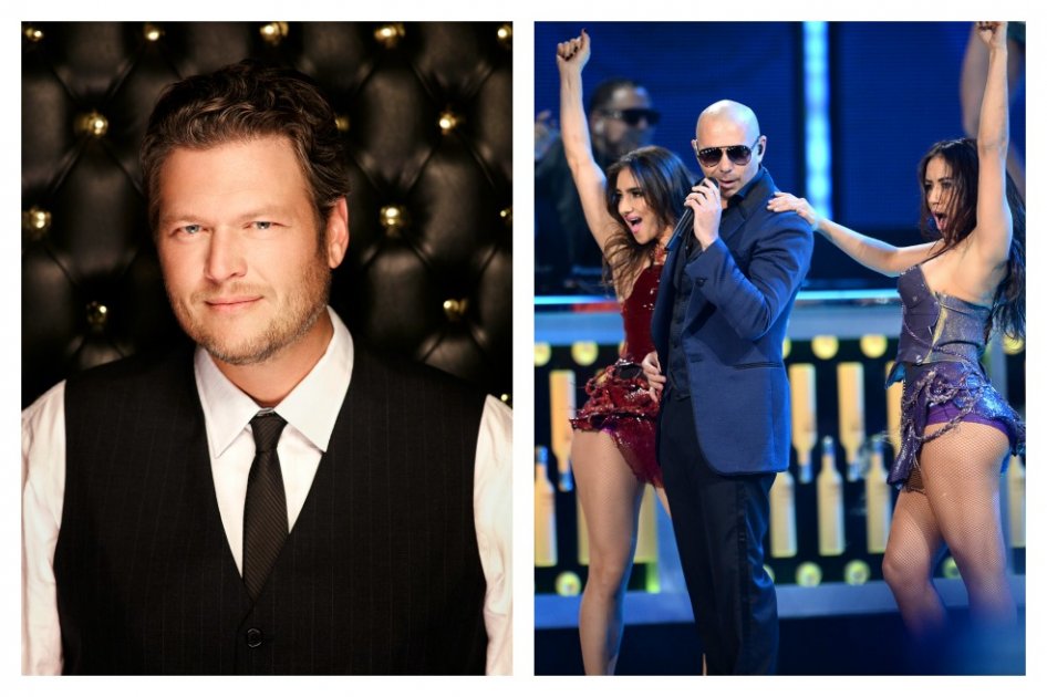 Cantante Blake Shelton rechaza a Pitbull