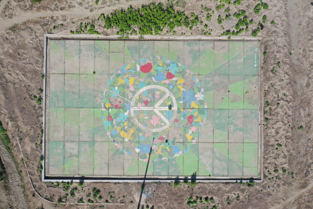 foto aérea de la zona deportiva de El Salado.