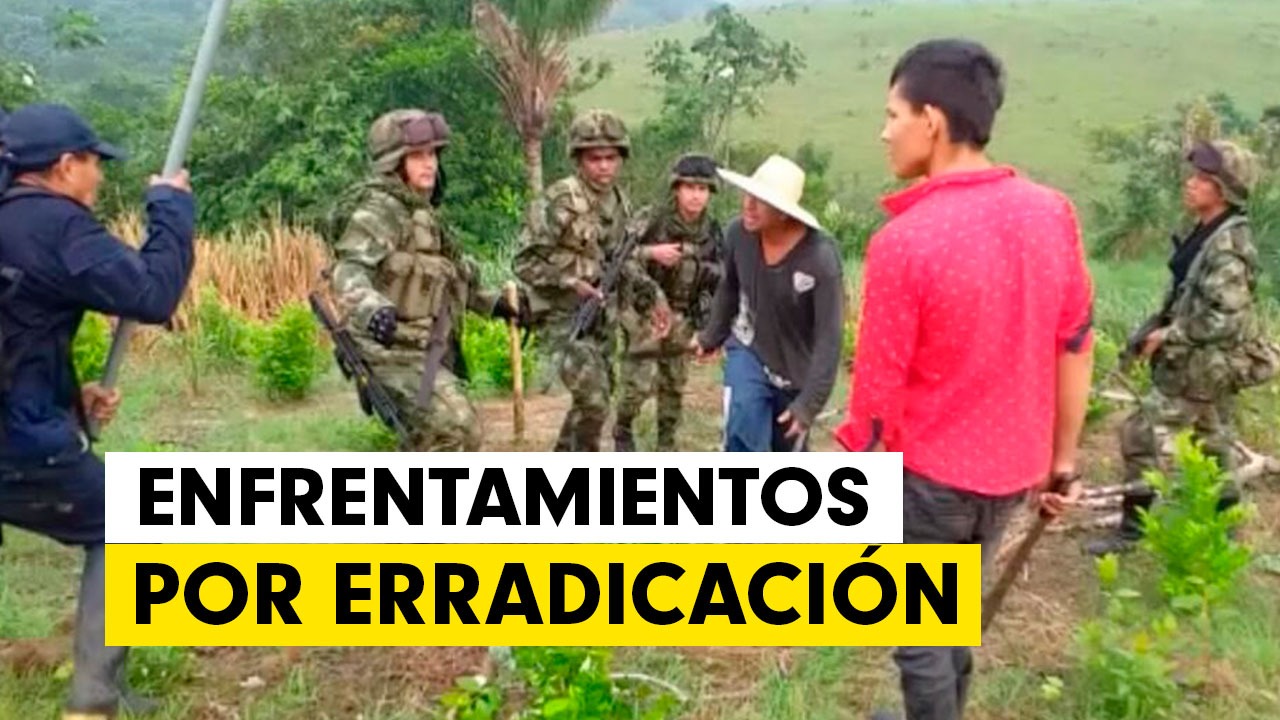 Incrementan choques entre campesinos y Ejército por erradicación forzada de coca