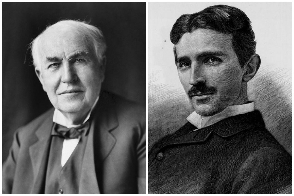 Thomas Alva Edison y Nikola Tesla, una lucha lúcida