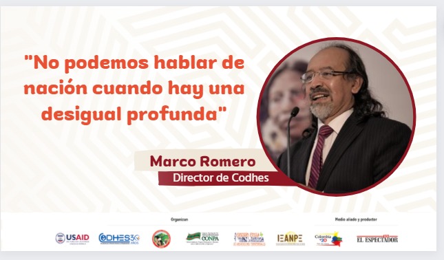 Marco Romero: “Son los campesinos, afros e indígenas los que más han sufrido”