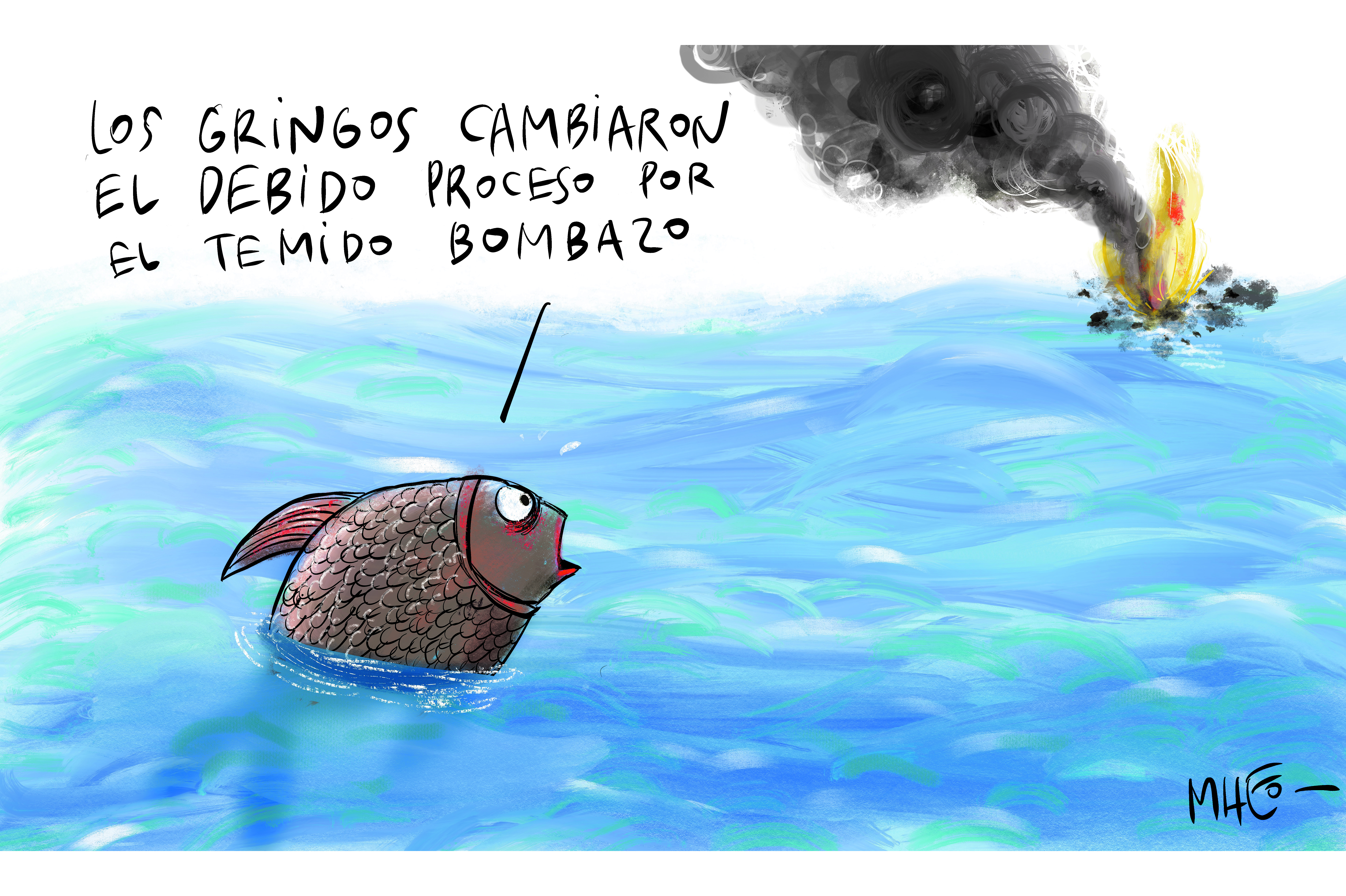 Bombardeos en alta mar
