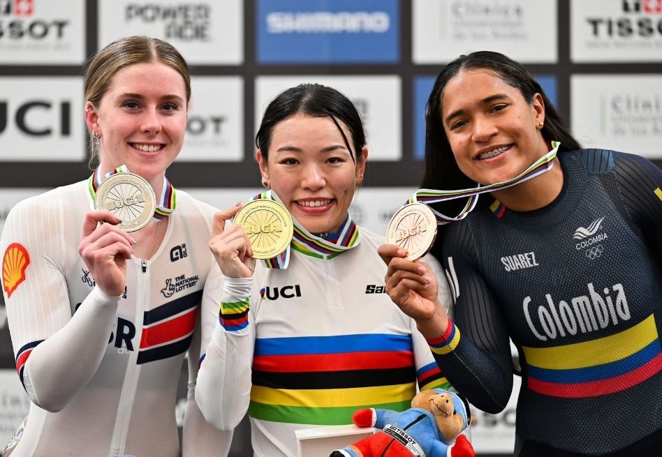 Stefany Cuadrado se colgó medalla de bronce en el Mundial de ciclismo de pista
