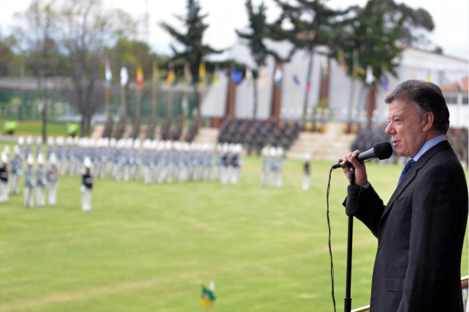 El presidente Juan Manuel Santos.