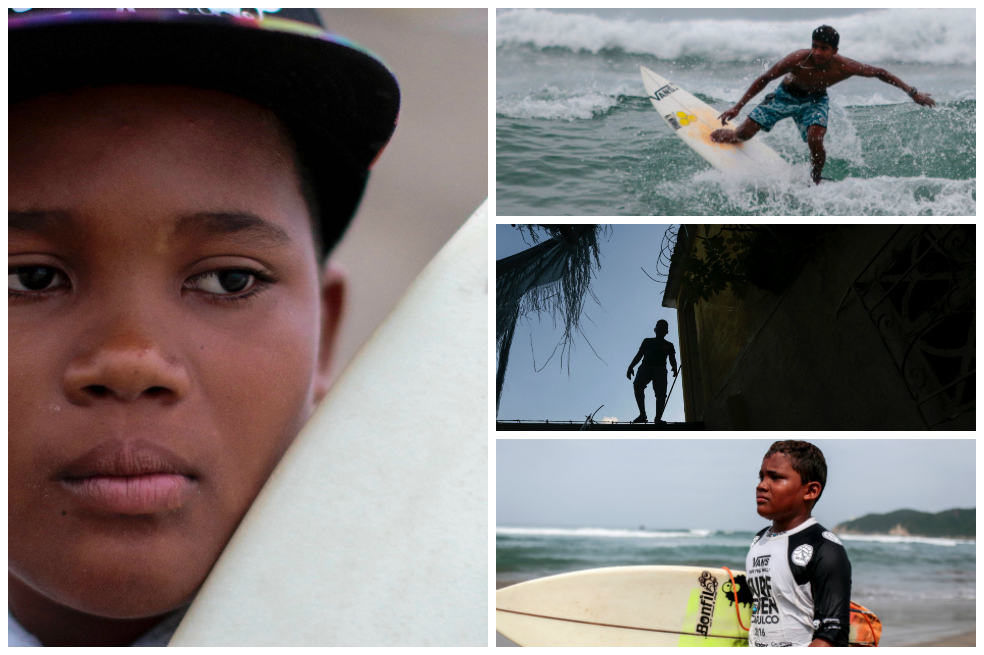 Jóvenes mexicanos huyen de la violencia a través del surf