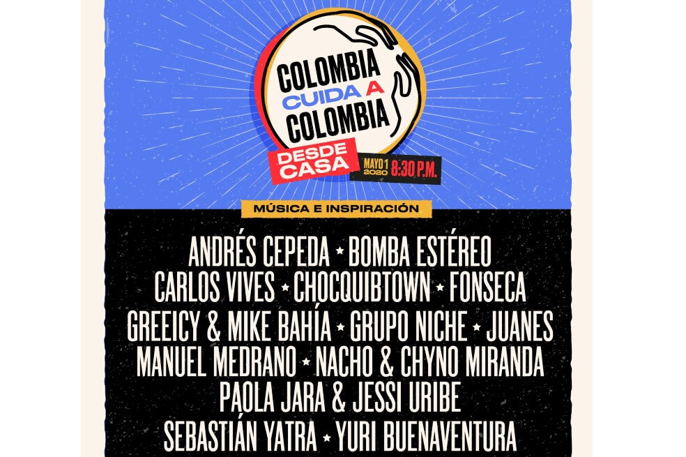Colombia Cuida Colombia da a conocer artistas que participarán este 1º de mayo