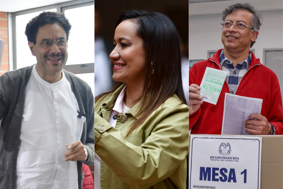 Cepeda, Corcho y Petro ya votaron: así está la consulta de la izquierda