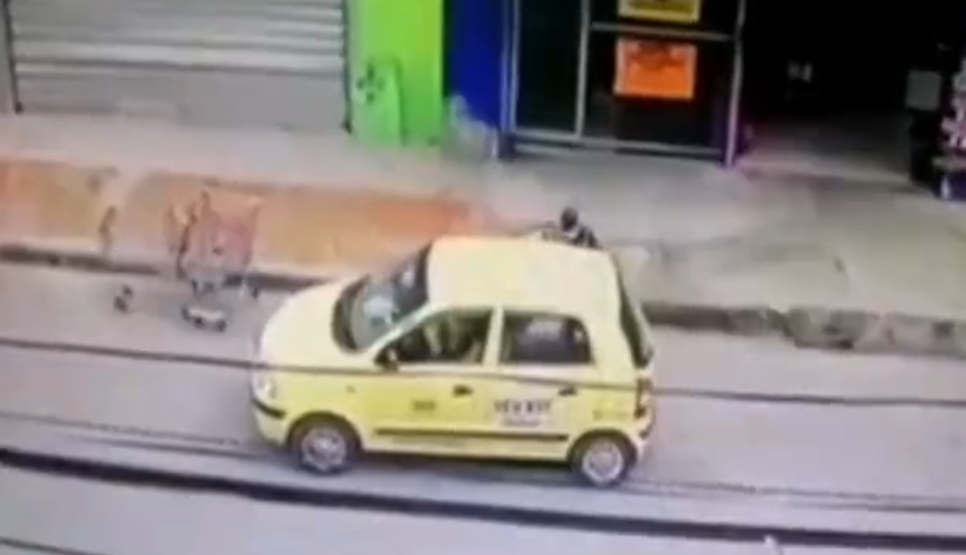 Fotograma del video donde quedó registrado el hurto