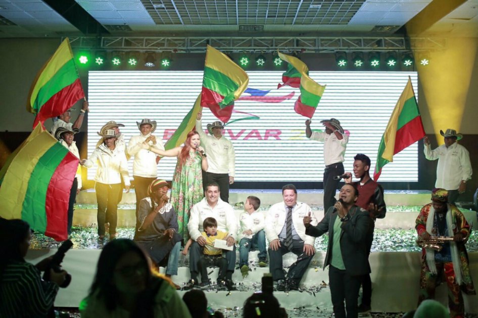 Presentación musical en el acto en que Bolívar oficializó su aspiración para organizar los Juegos Nacionales 2019.