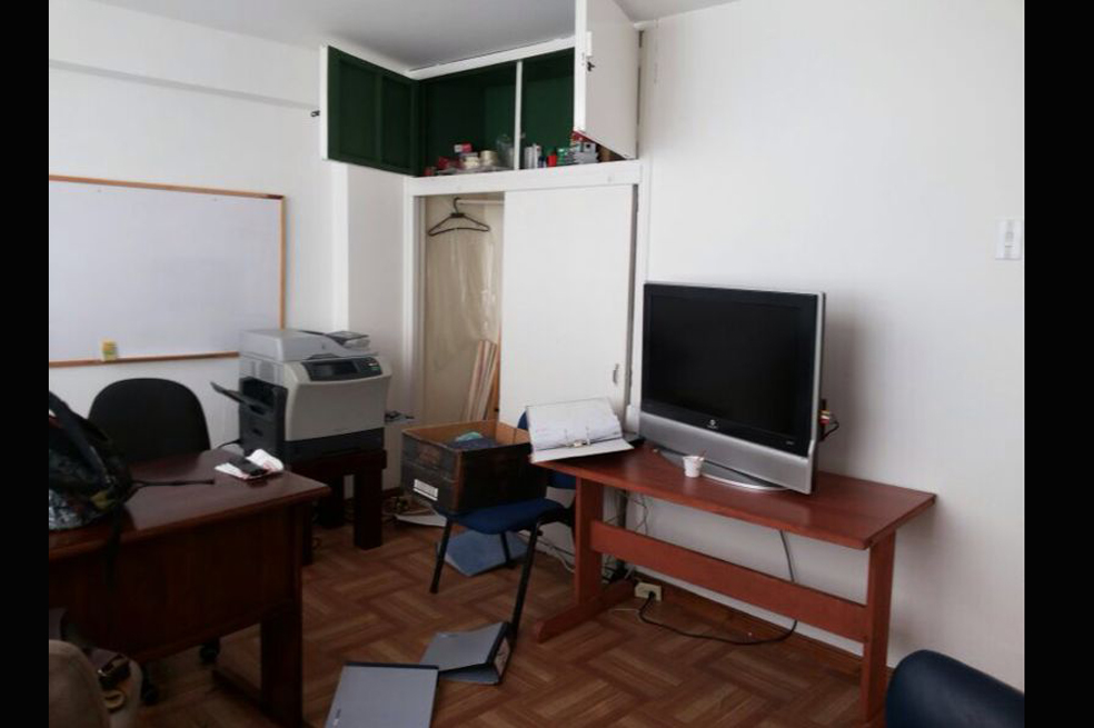 Así quedó la sede del Centro Democrático en Teusaquillo