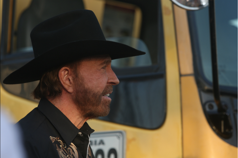 Así fue la visita de Chuck Norris a Cartagena