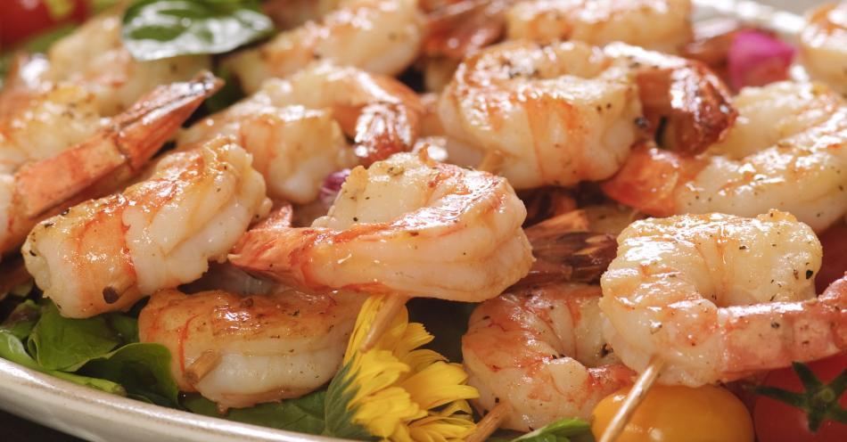Langostinos en crujiente de tocineta, ¡delicioso!