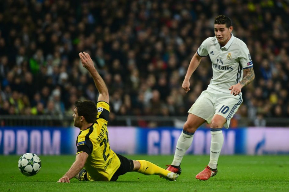 James Rodríguez, mediocampista del Real Madrid. Foto: AFP