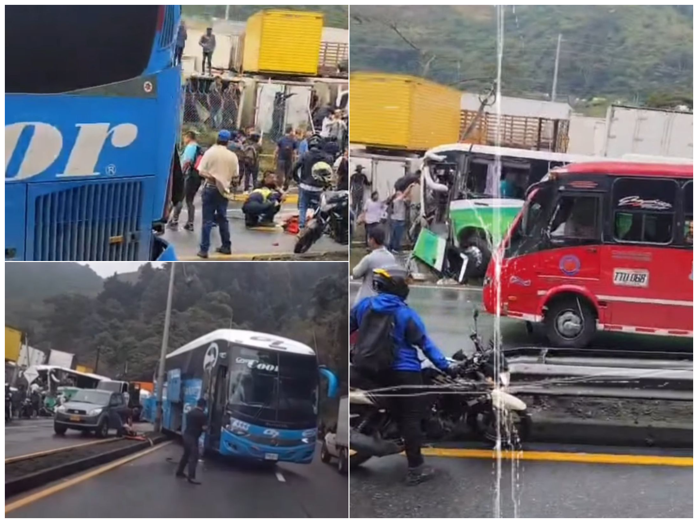 Accidentes en la autopista Medellín-Bogotá dejó 26 personas heridas, ¿qué pasó?
