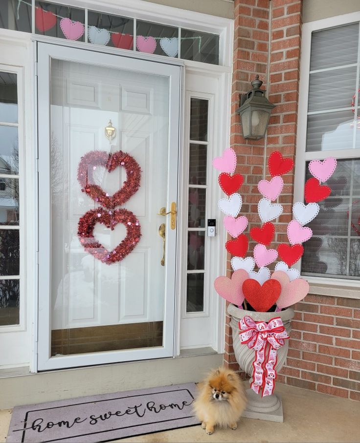 Decoración de amor y amistad puertas