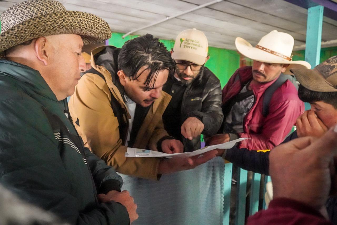 La ANT llegó a las comunidades campesinas más alejadas de la zona para iniciar procesos de formalización.