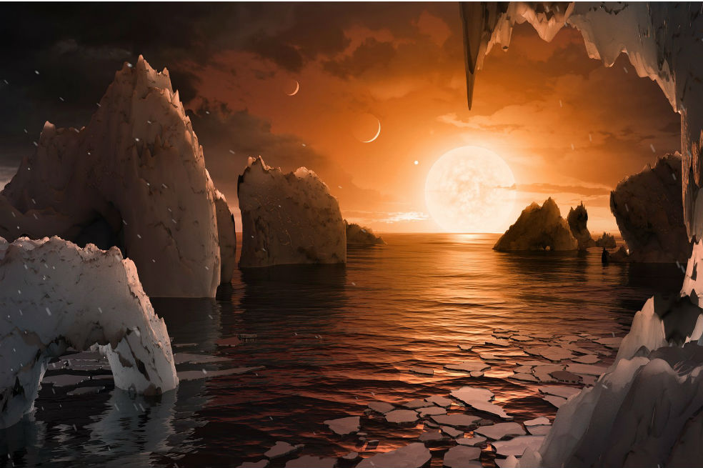 Planetas del sistema Trappist 1 podrían albergar agua