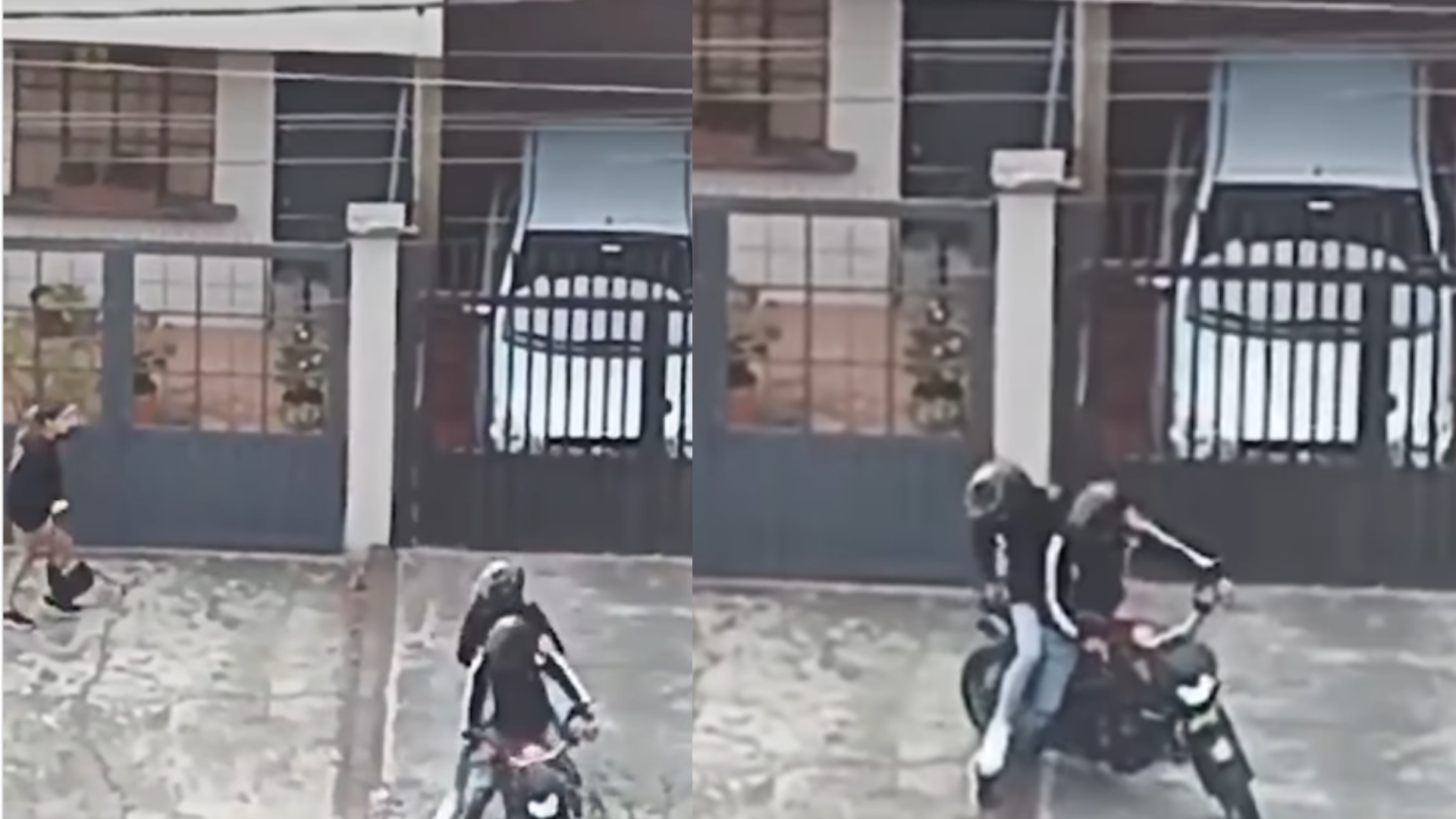Joven fue sometida y robada por dos ladrones que escaparon en motocicleta