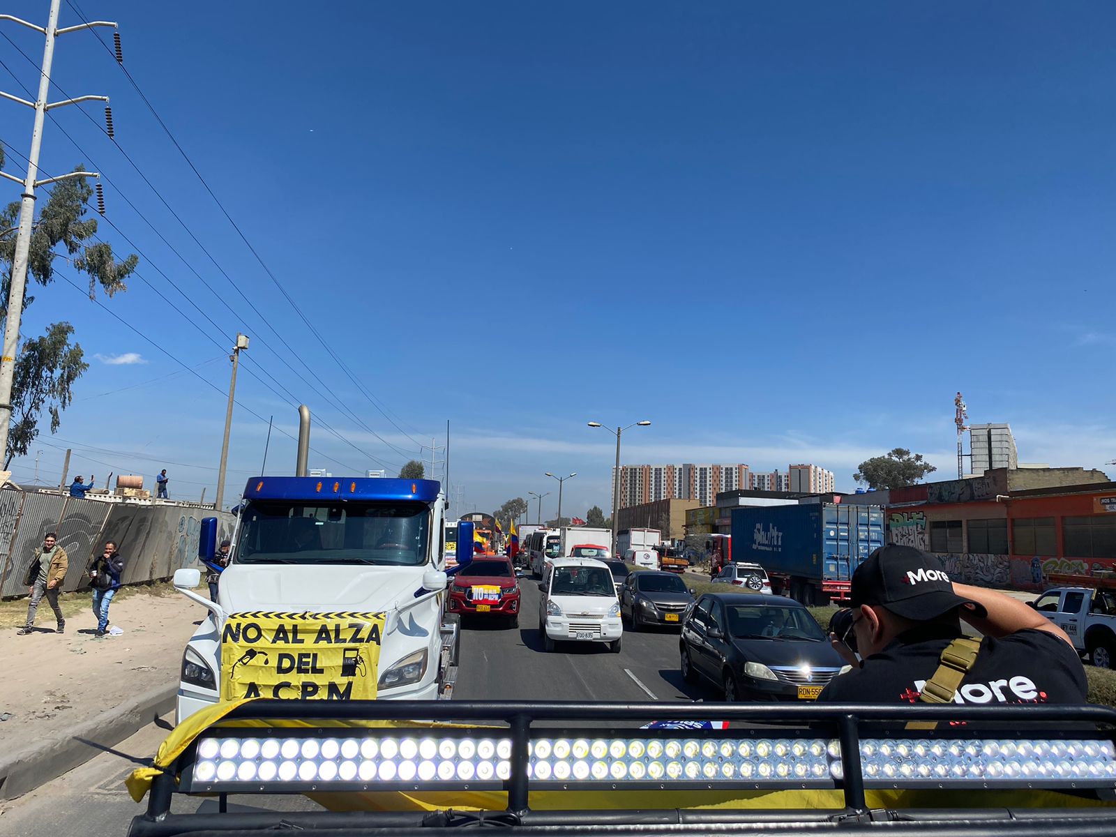 Paro camionero en Bogotá: así fueron las afectaciones en las principales vías