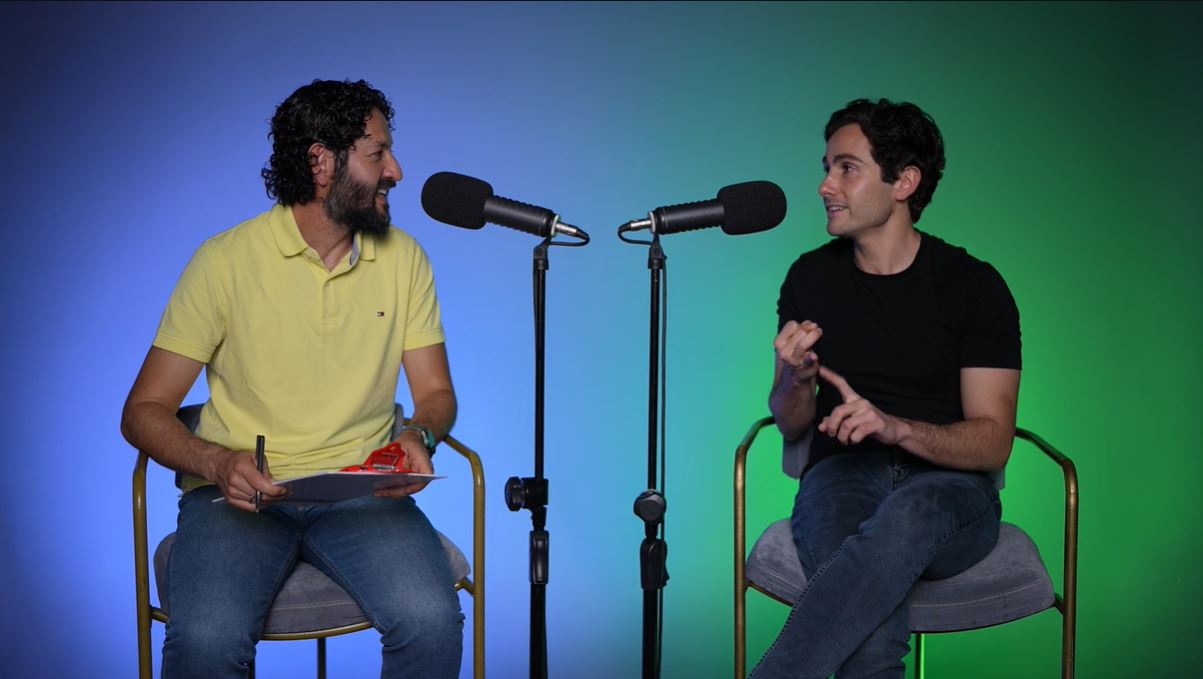 Edwin Bohórquez Aya y Antonio dos Santos Nunes, durante la conversación.