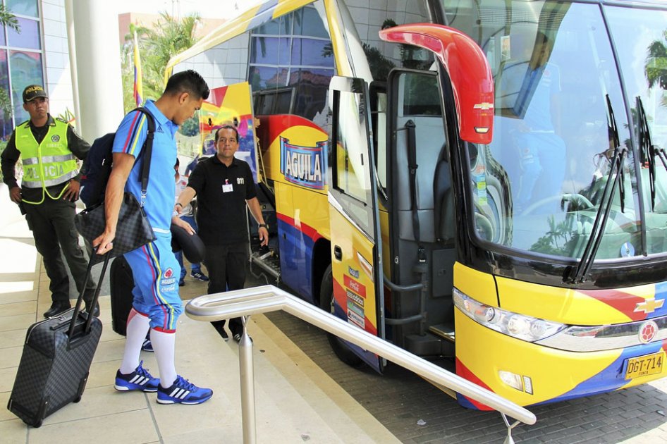 Colombia llega a Uruguay para segunda fecha de eliminatorias