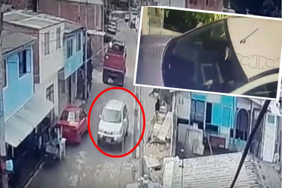 Se conocen imágenes de Uribe Noguera intentando ingresar a edificio con Yuliana
