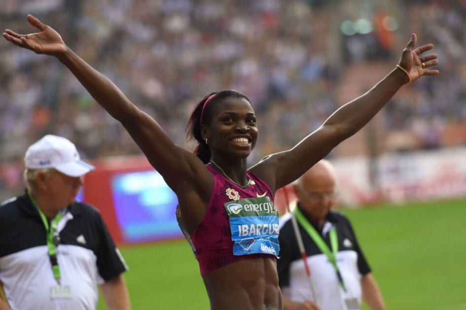 Caterine Ibargüen lidera la Liga Diamante. Foto: AFP