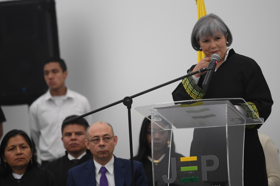 Patricia Linares, presidenta del Tribunal de Paz de la JEP./ Cristian Garavito.