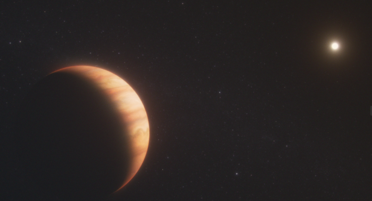 Un estudio publicado en Nature encontró la primera evidencia atmosférica de un planeta que orbita una enana blanca. /Universidad de St Andrews