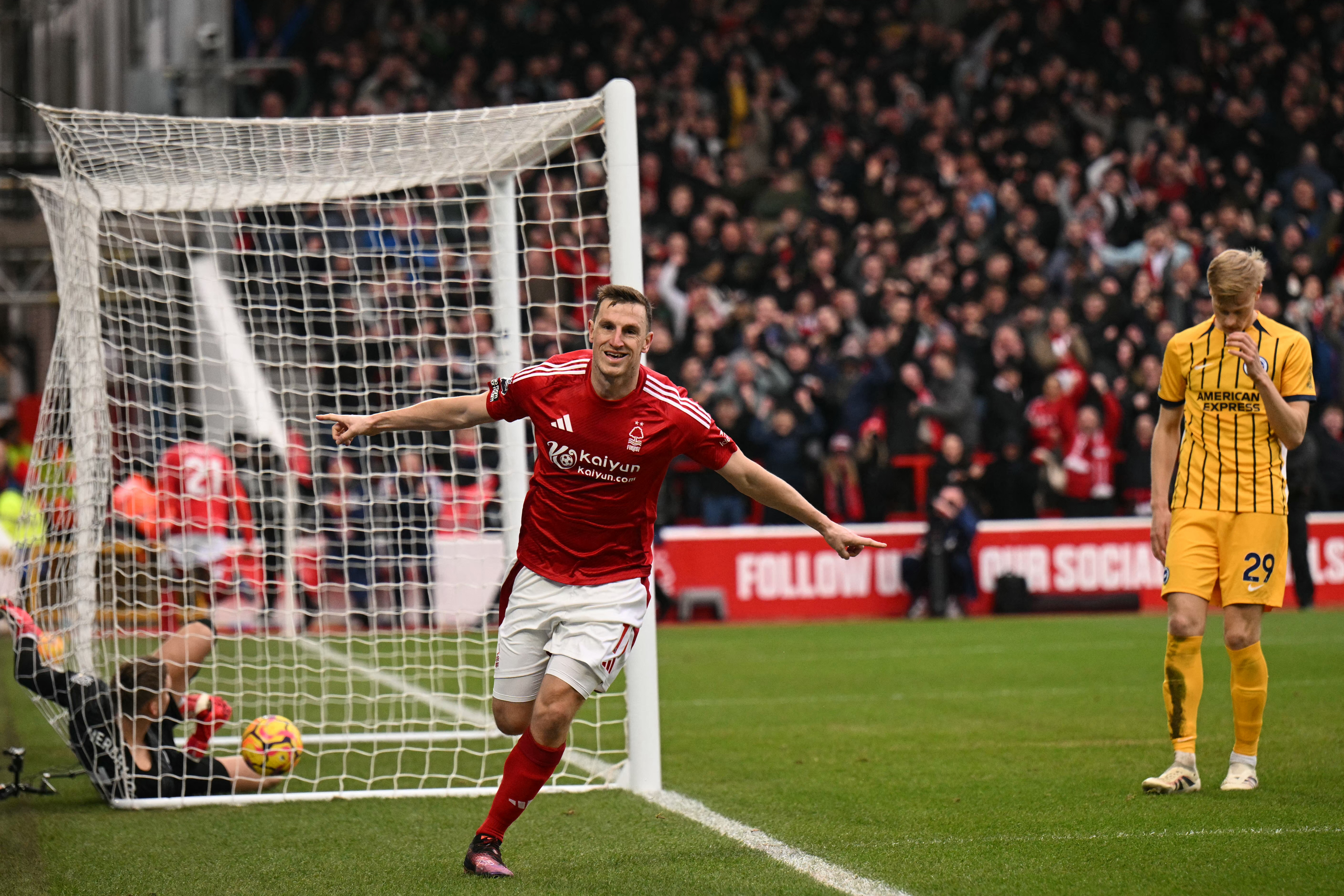 Nottingham Forest aplastó por 7-0 a Brighton: vea la impresionante goleada