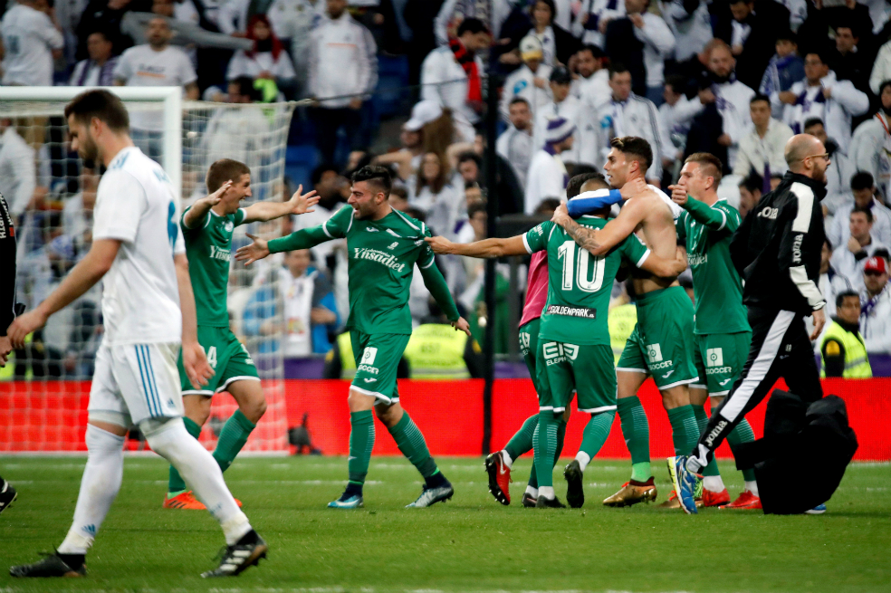 El Leganés sorprendió al Real Madrid y lo dejó fuera de la Copa del Rey