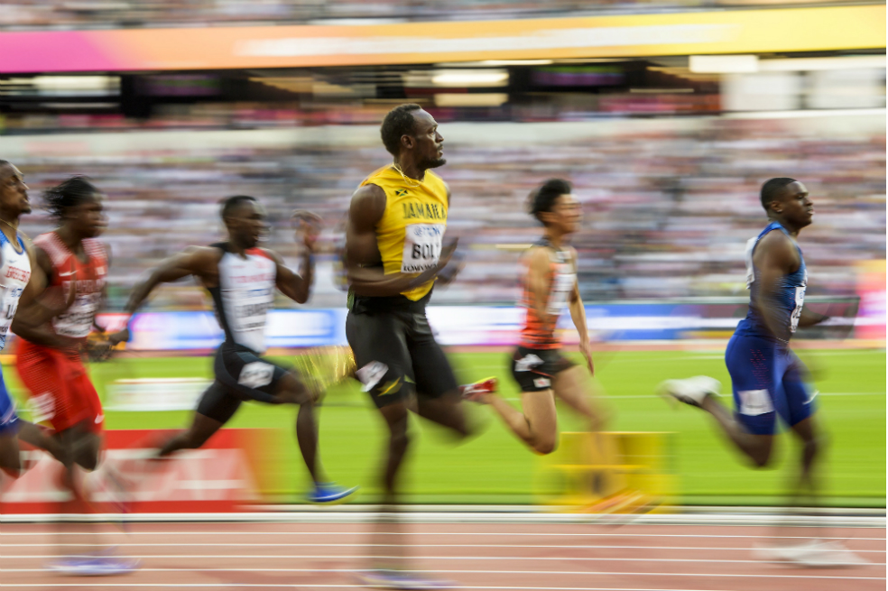 Usain Bolt, a la final de los 100 metros del Mundial de atletismo