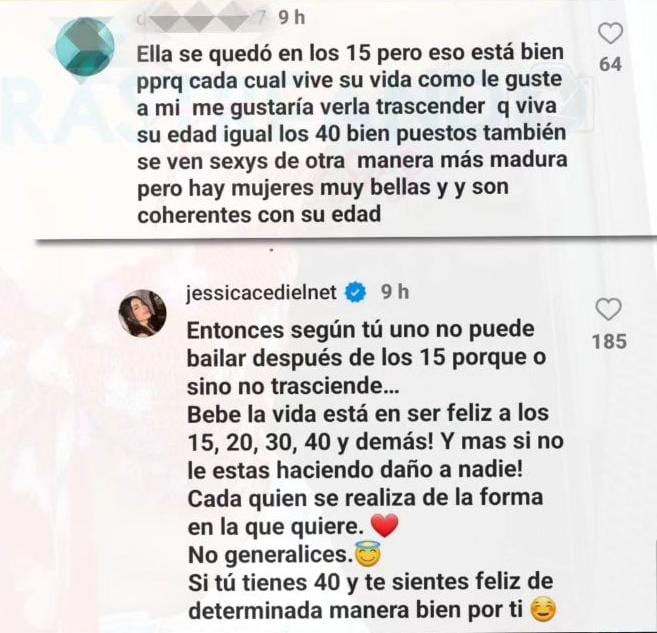 Jessica Cediel no aguantó y explotó ante las burlas por bailar en redes