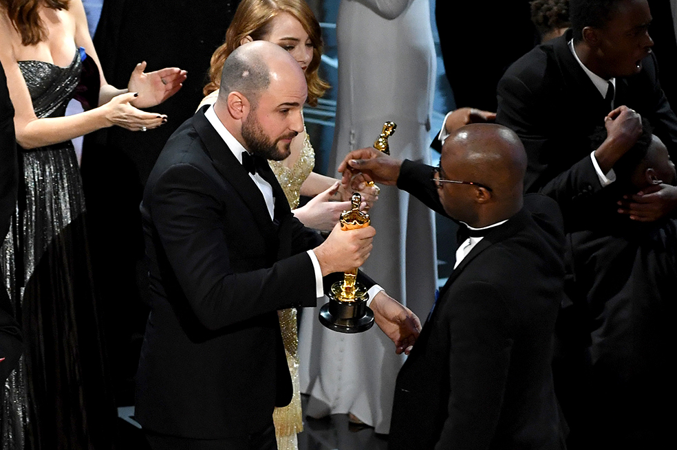 Comercial del Óscar 2018 se burla del error y la confusión entre «Moonlight» y «La La Land»