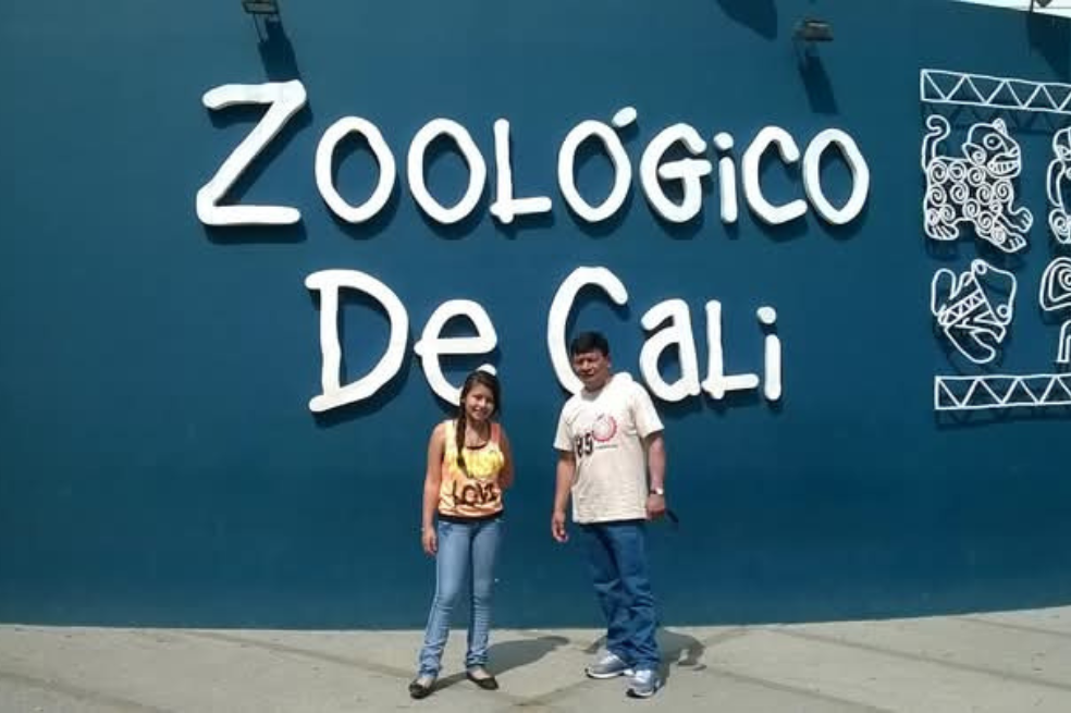 Jairo y su hija en Cali (Valle del Cauca).