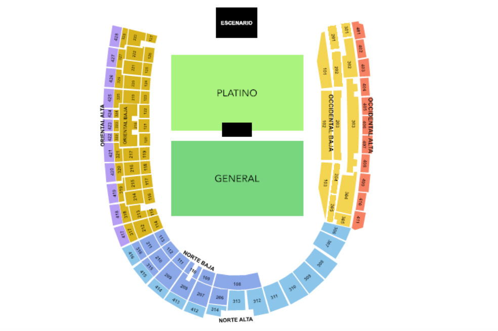 Plano de "Gracias totales-Soda Stereo" en el estadio Nemésio Camacho El Campín.Cortesía