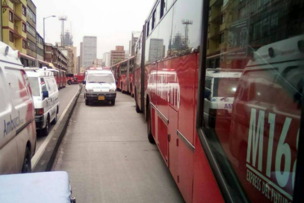 El accidente se registró a la altura de la Avenida Caracas con calle 17 sur. / Tomado de Twitter @MovilidadUSITP / Foto de referencia.
