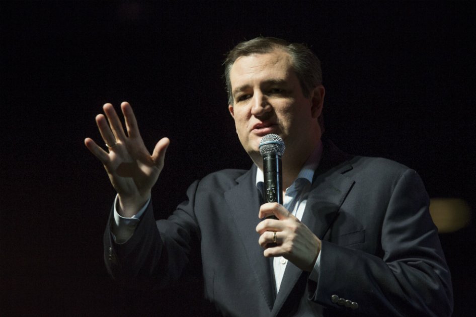 El precandidato a la Presidencia de EE.UU. Ted Cruz tras su triunfo en las primarias republicanas en Oklahoma, Texas y Alaska. / AFP