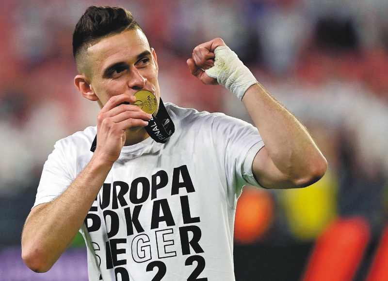 Rafael Santos Borré (Photo by JAVIER SORIANO / AFP)
