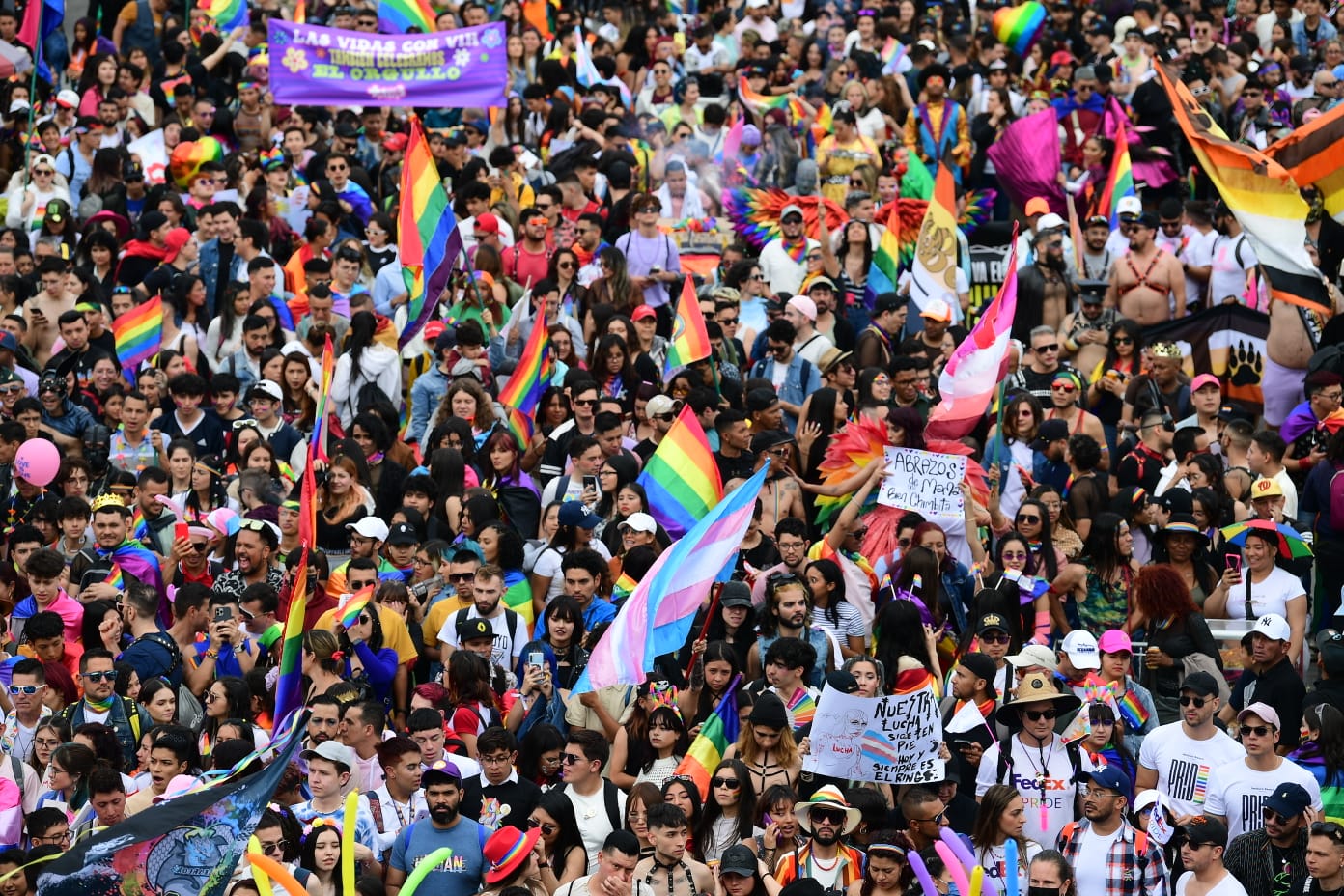 Fotos de la Marcha del Orgullo LGBTIQ+.