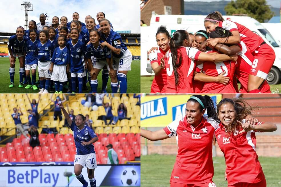 Millonarios y Santa Fe jugarán este miércoles el primer clásico femenino de la historia