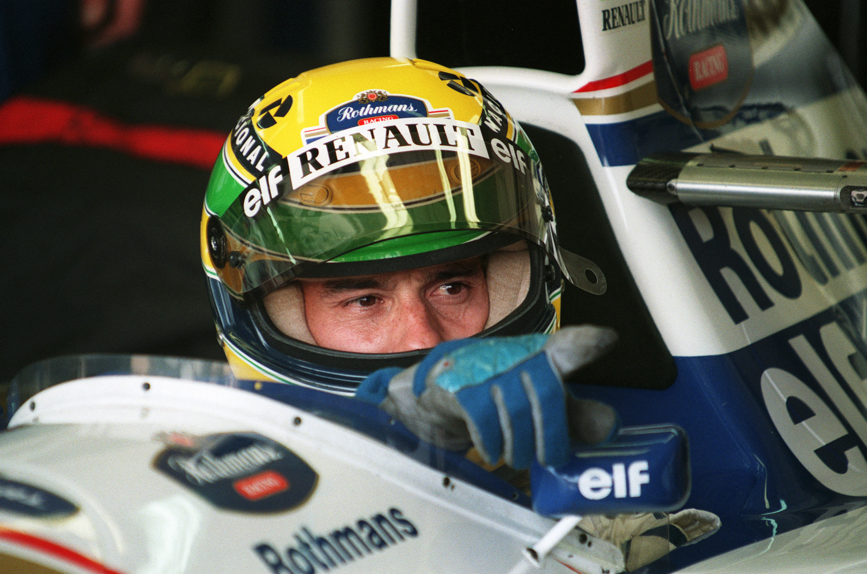 (FILES) Brazilian Formula One driver Ayrton Senna in his Williams-Renault 30 April 1994 during the second practice round on the Imola track, the day before the San Marino Grand Prix.