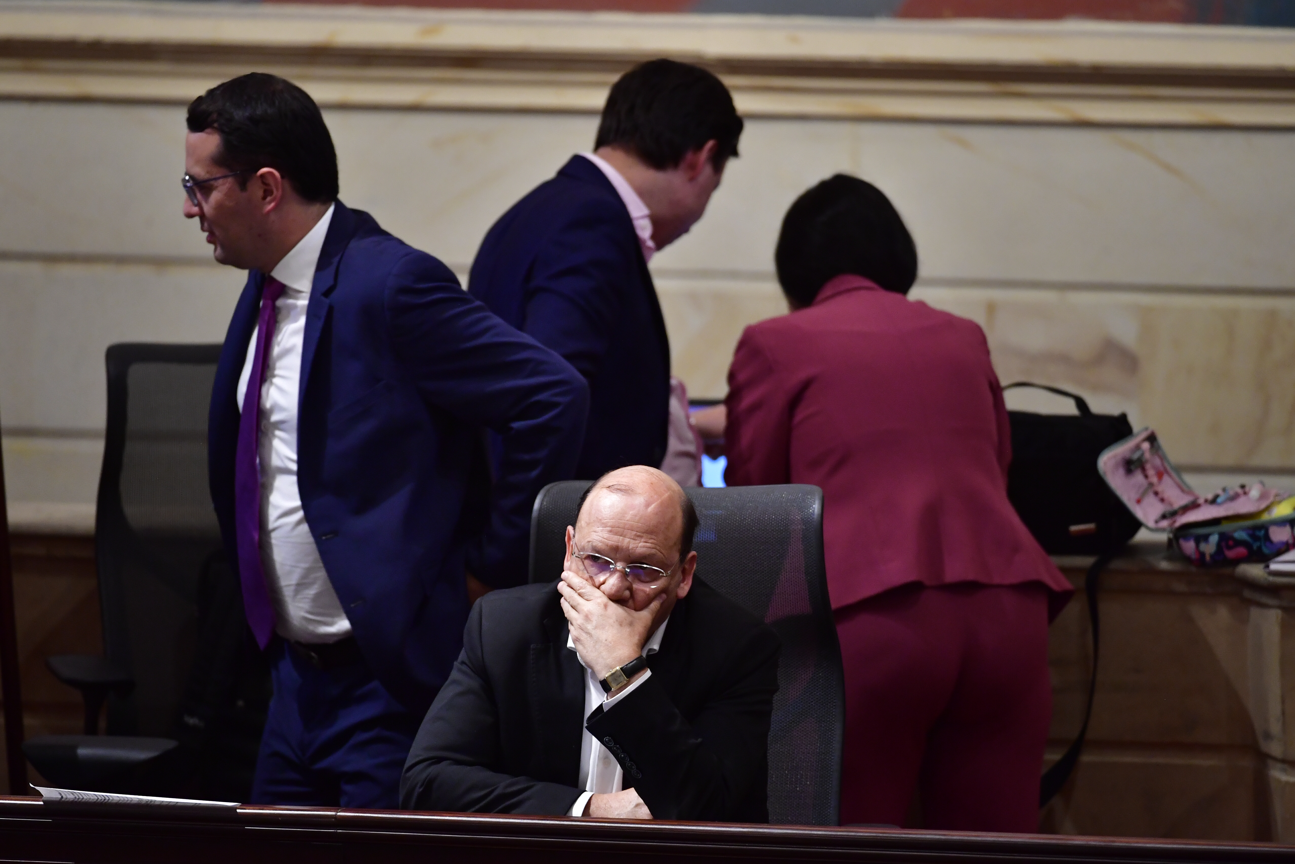 Ministro de Hacienda durante el debate de la reforma tributaria o ley de financiamiento hundida en el Congreso de la República