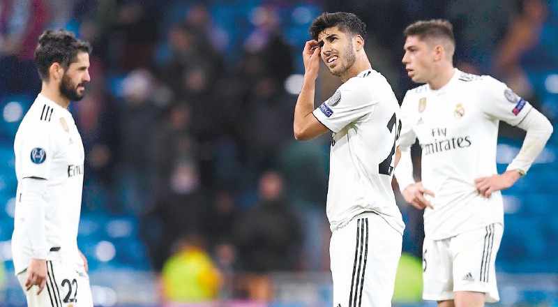  Real Madrid cayó goleado ante el CSKA de Moscú, en el estadio Santiago Bernabéu. / AFP