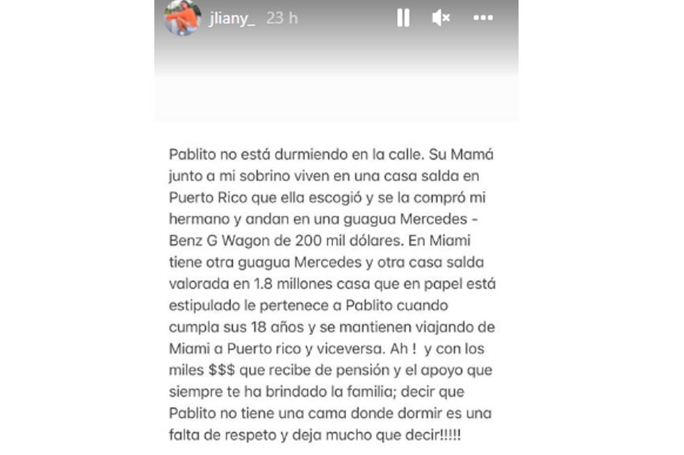 En los últimos días, Anuel, ex de Karol G, fue acusado de dejar sin casa a su hijo. Aunque él no se ha pronunciado, su hermana ya lo hizo con unas contundentes palabras.