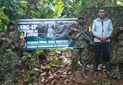 Disidencias revelan prueba de supervivencia de patrullero secuestrado en el Valle